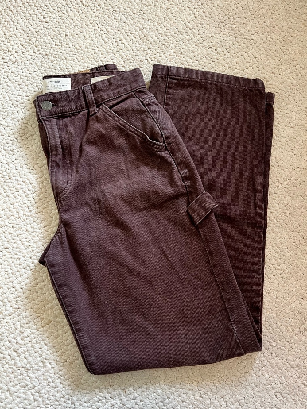 Cotton On Men's Brown Relaxed Jeans